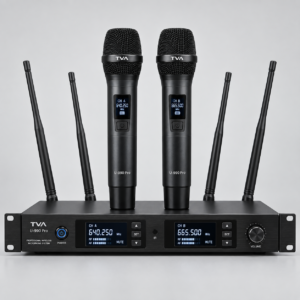 Bộ Micro Không Dây TVA U-990 Pro (Tự ngắt, 4 Anten sóng xa)